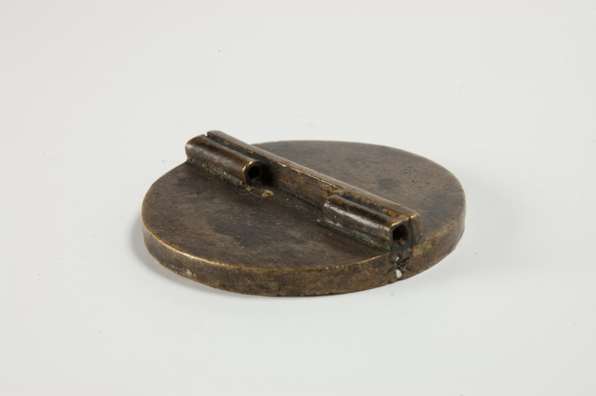 17thC Brass Personal Seal Beehive - IAQVES LE DOULX