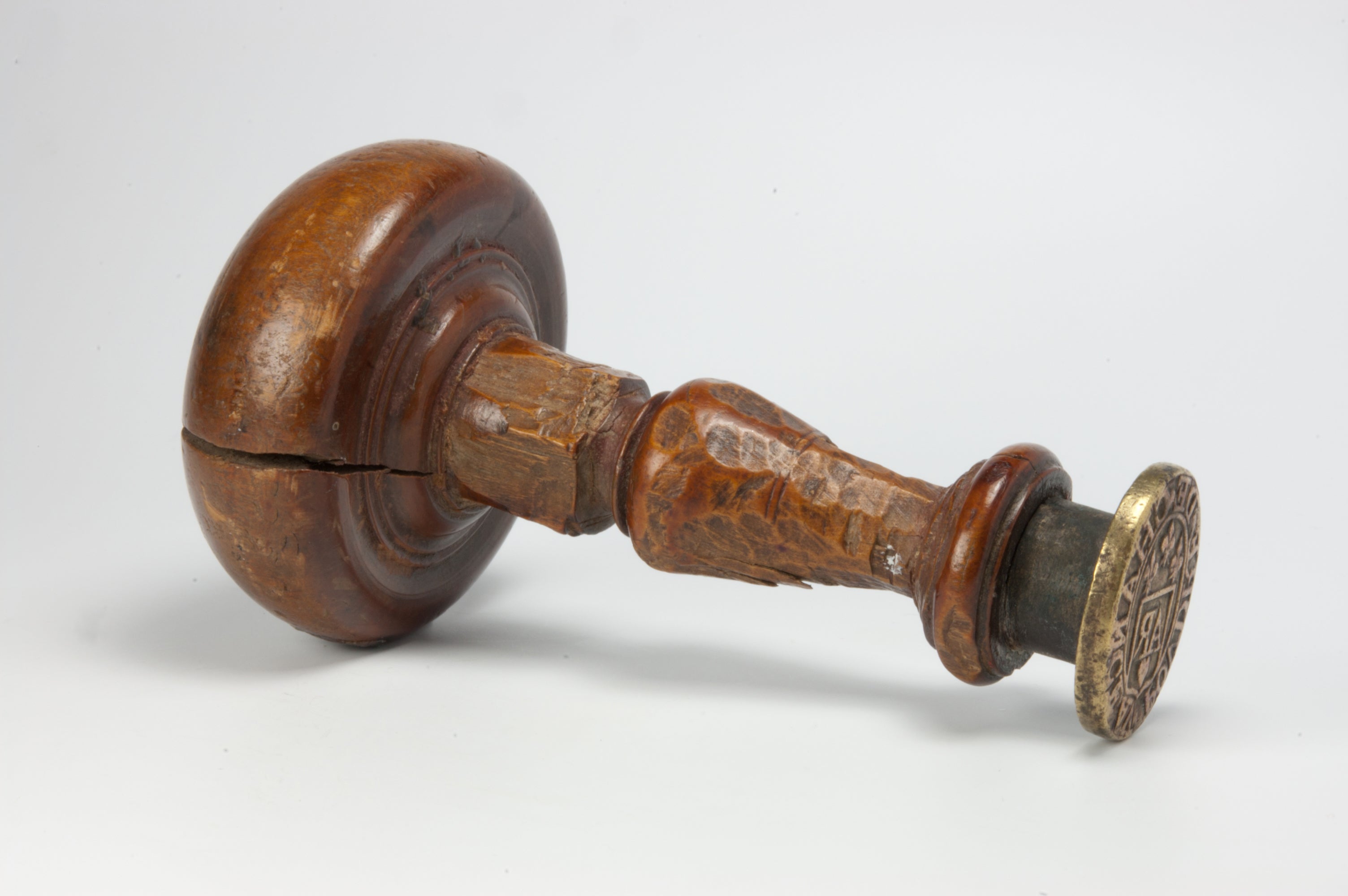 Mushroom handled French desk stamp