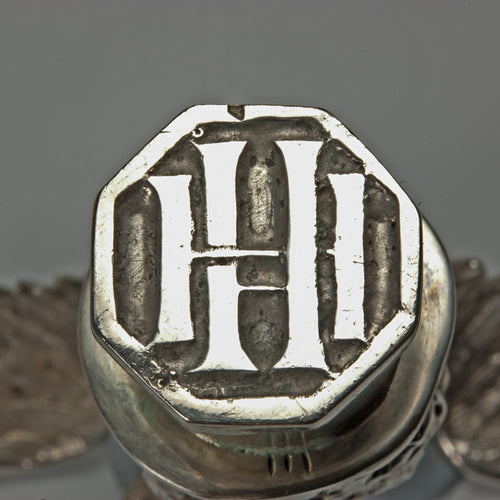 Early 20thC George Scheid Silver Eagle Figurine Wax Seal Stamp