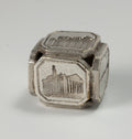 c1840 Marked Silver Scenes of London Desk Seal Cube