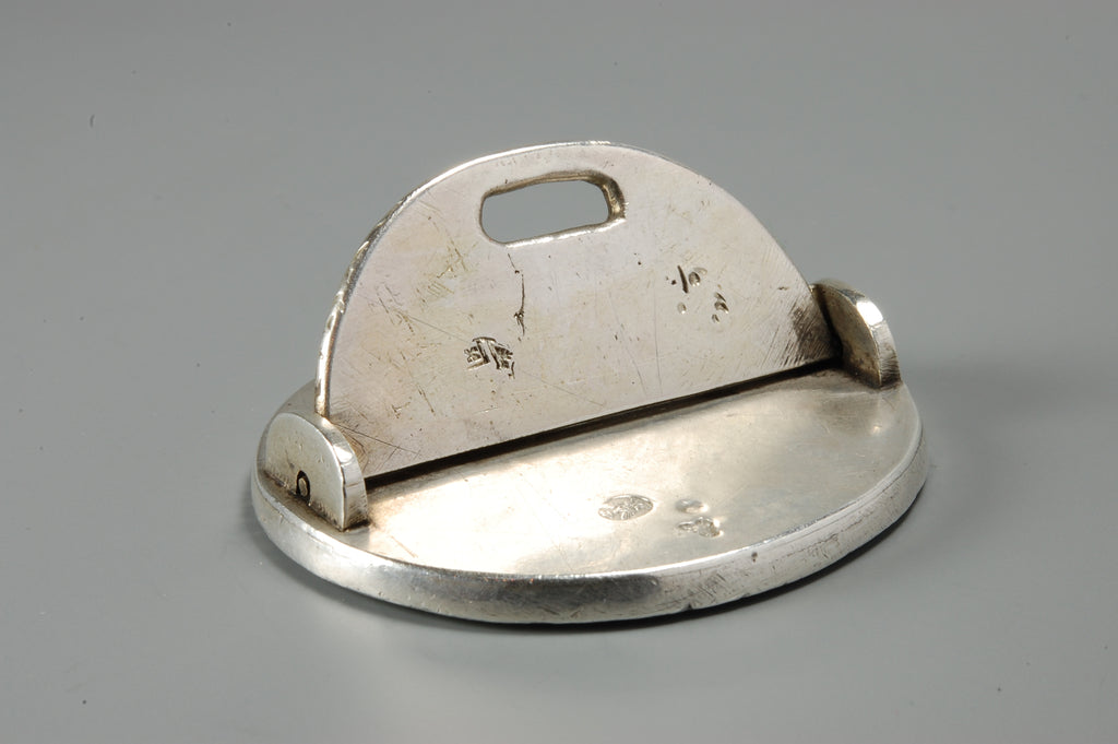 17/18thC Marked Silver Italian Religious Fob Seal - Nostre Dame du Mont Destel