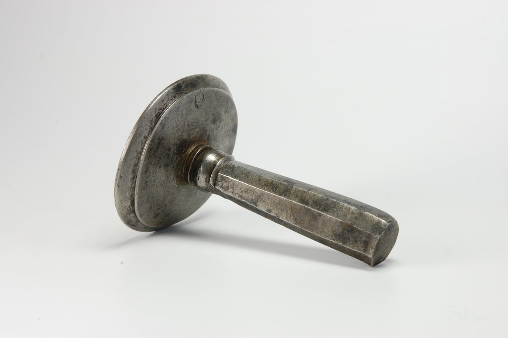 Late 18thC Steel Italian Legal Notary Desk Seal - GEORGE HENRY FUNCK