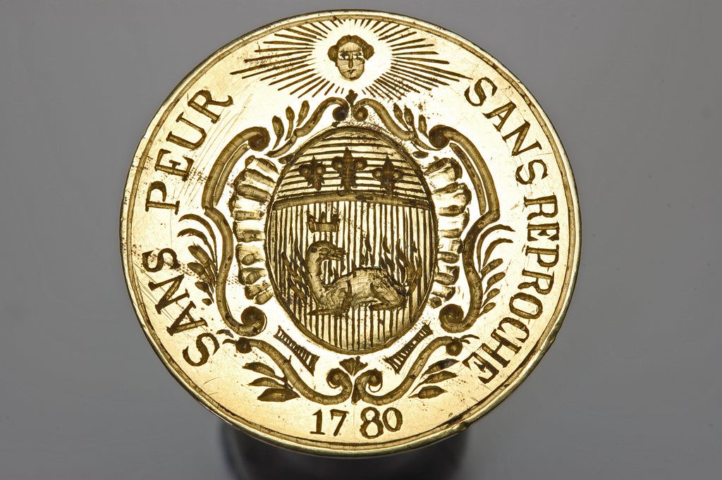Fine 1780 French LE HAVRE Town Desk Wax Seal - Chevalier Bayard