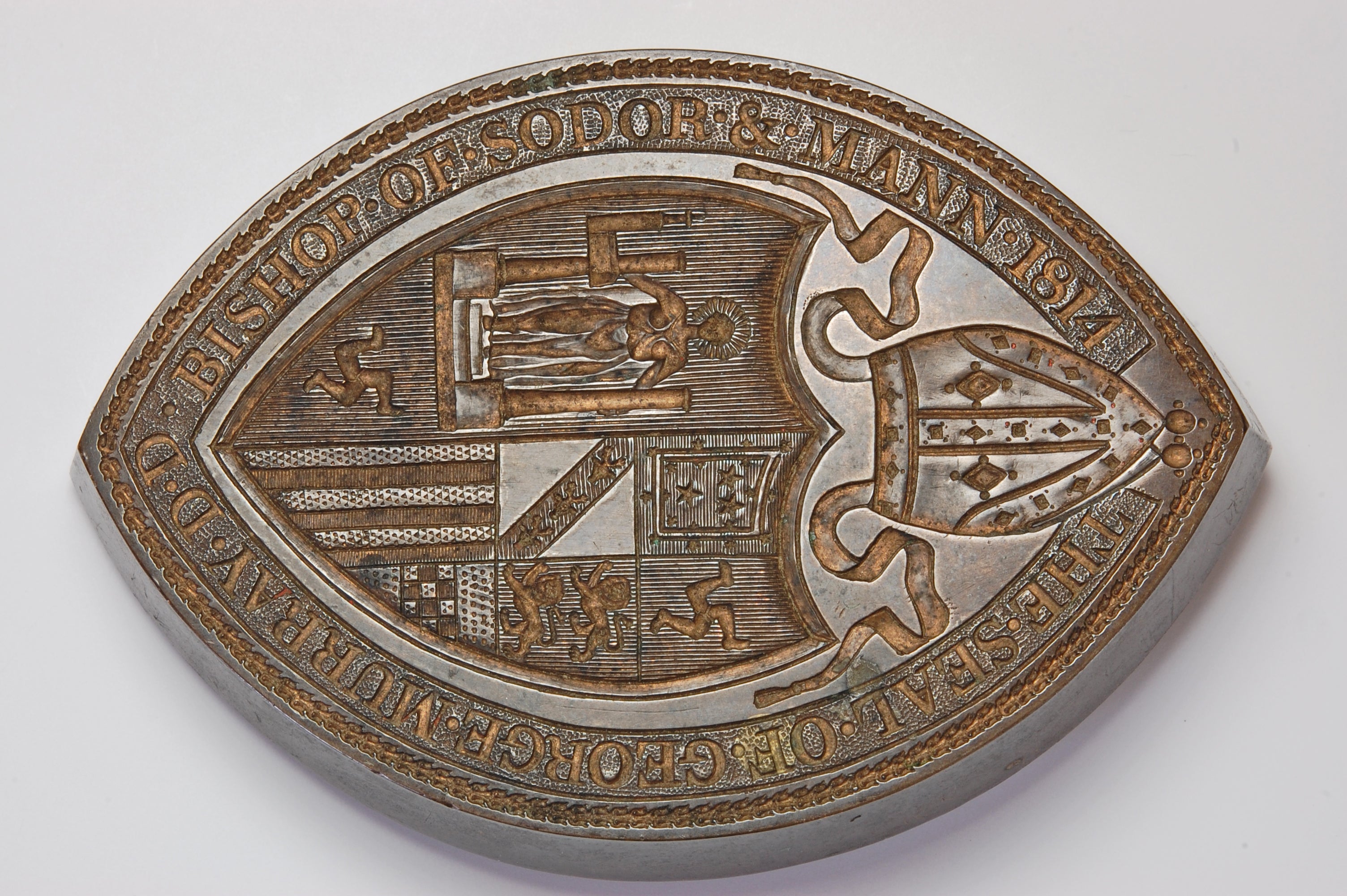 BRONZE SEAL FOR GEORGE MURRAY BISHOP OF SODOR AND MAN 1814