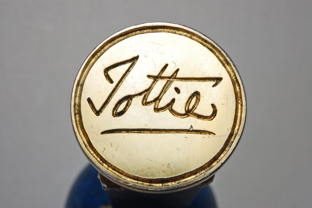 Lapis Lazui, Gilt and Enamel Personal Desk Seal