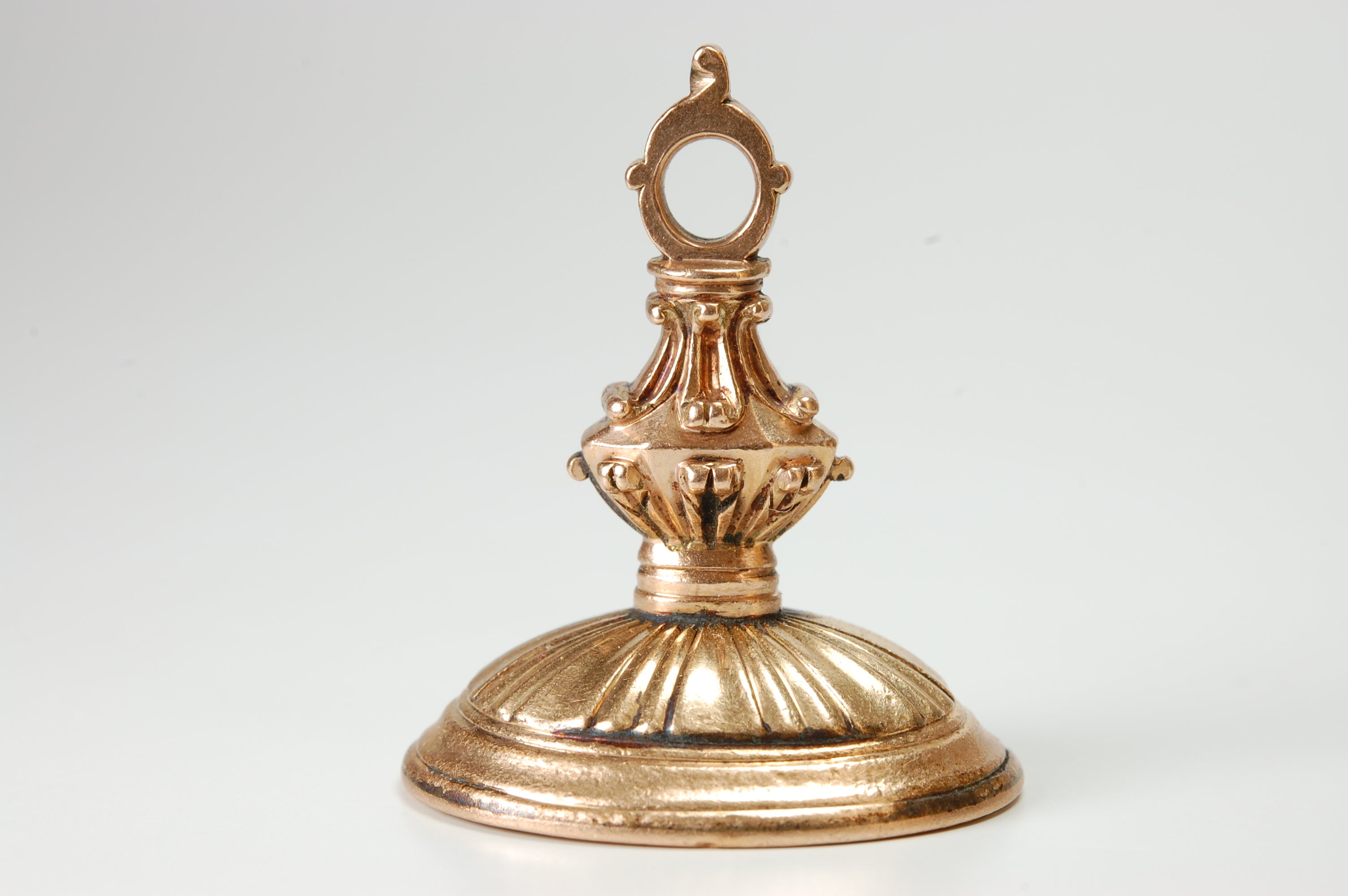 c1806 English Gilt-Cased Hardstone Fob Seal - Edward DERING