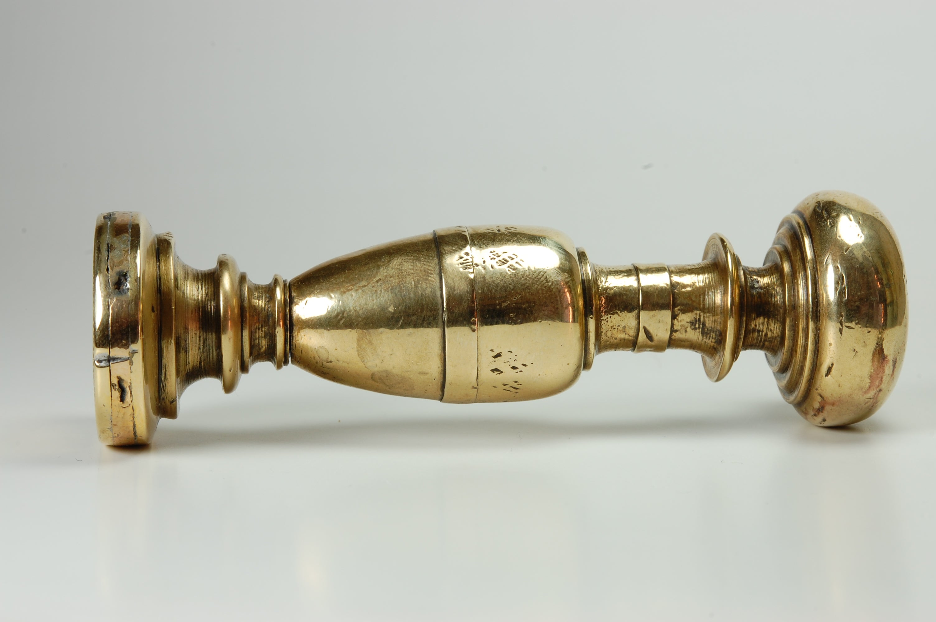 18THC BRASS ALLOY SICILLIAN CHURCH DESK SEAL