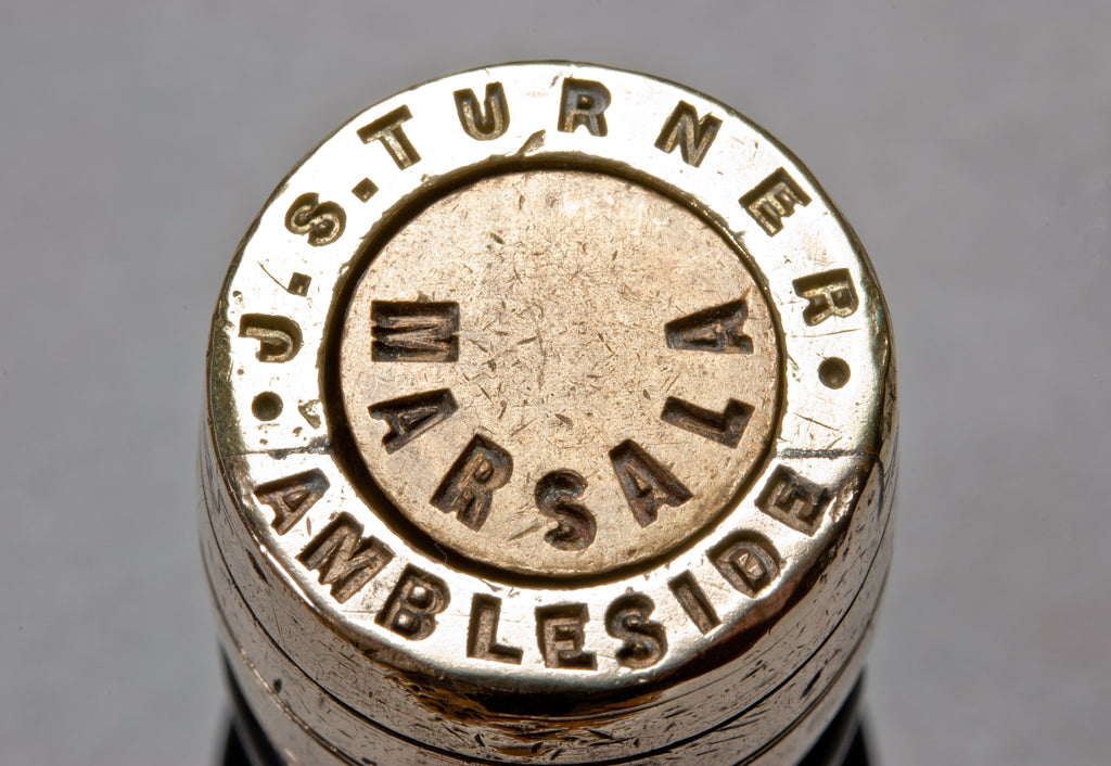 Early Ebony Brass Vitners / Ambleside Interchangeable Desk Seal - 7x Alcohol Matrices