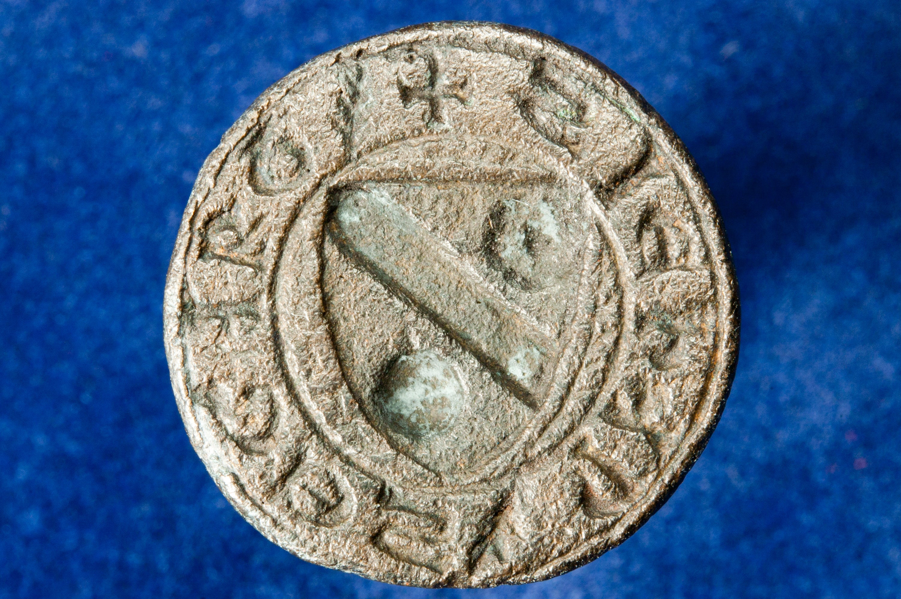 Early 14th Century Bronze Fob Seal of Iehan SEGART