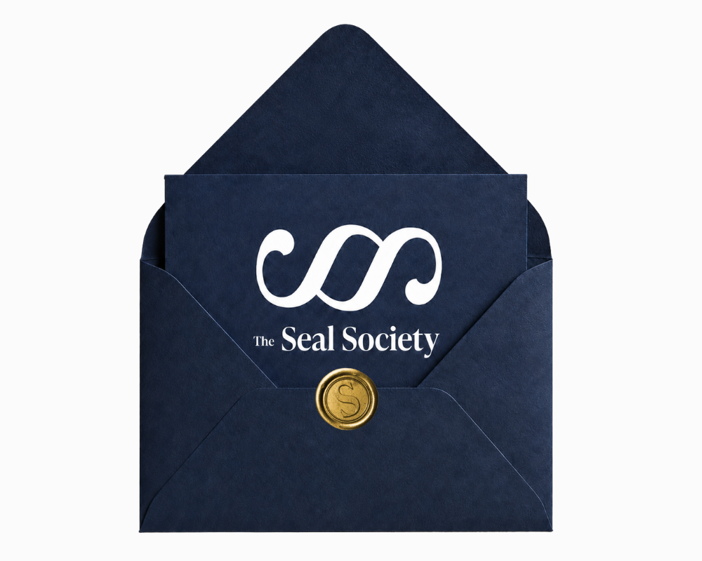 The Seal Society envelope and letter