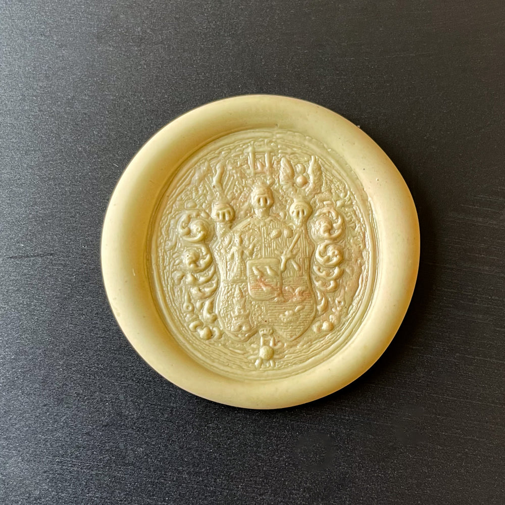 Fine Swedish Steel Armorial Fob Wax Seal