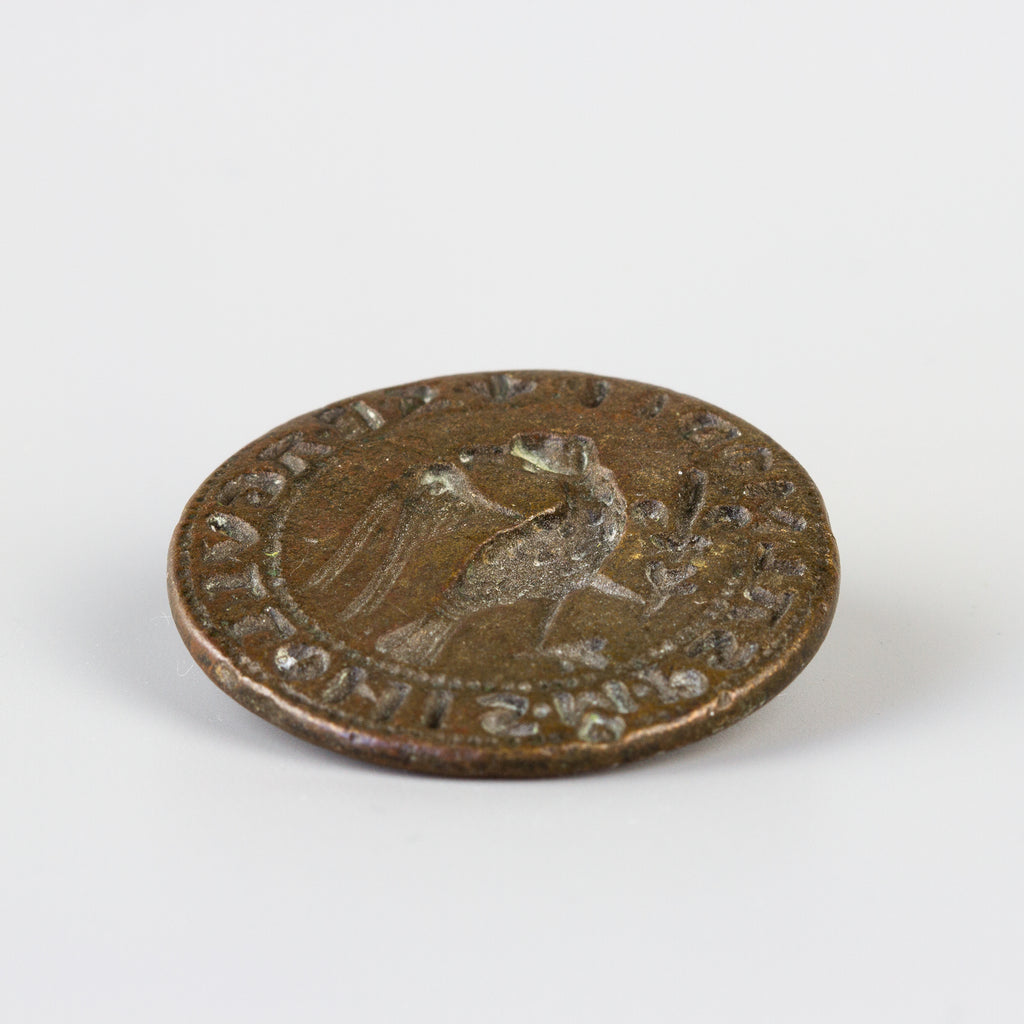 13th century bronze wax seal showing matrix