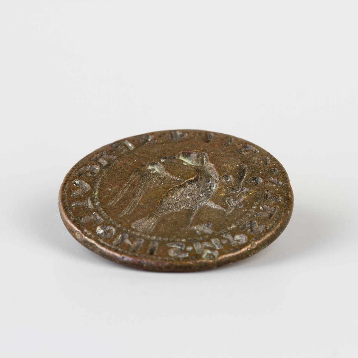 13th century bronze wax seal showing matrix