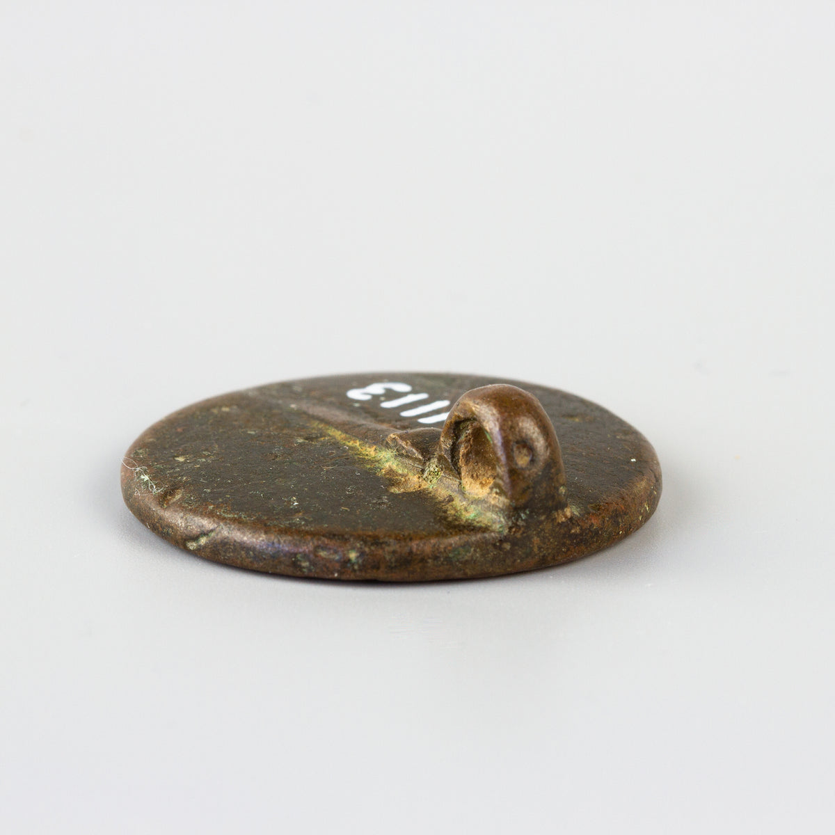 Reverse of 13th century bronze wax seal
