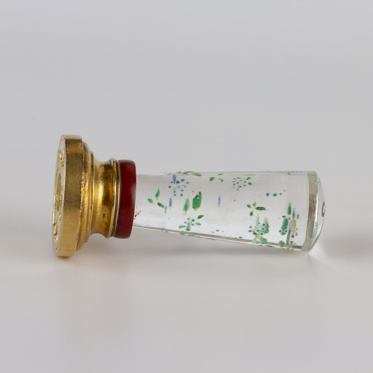 Rock Crystal and Gilt Silver Desk Seal