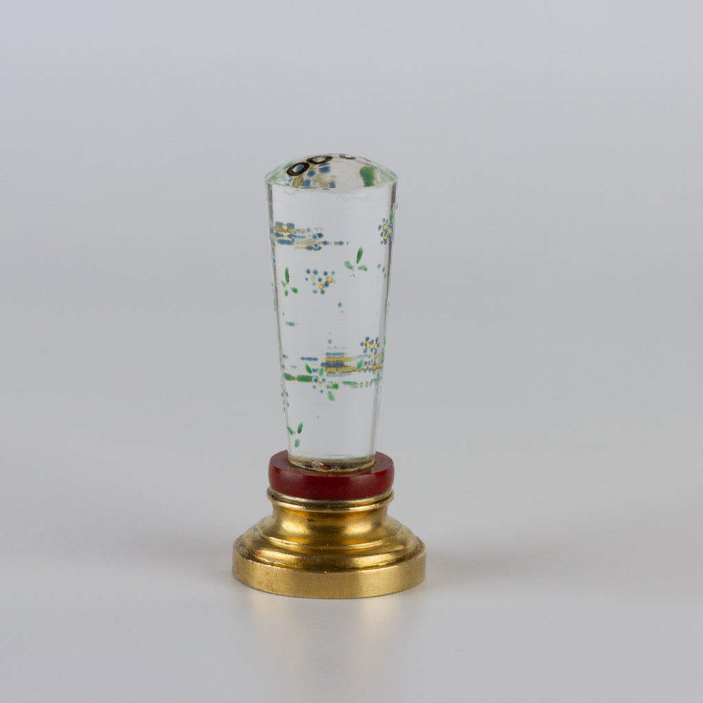 Rock Crystal and Gilt Silver Desk Seal