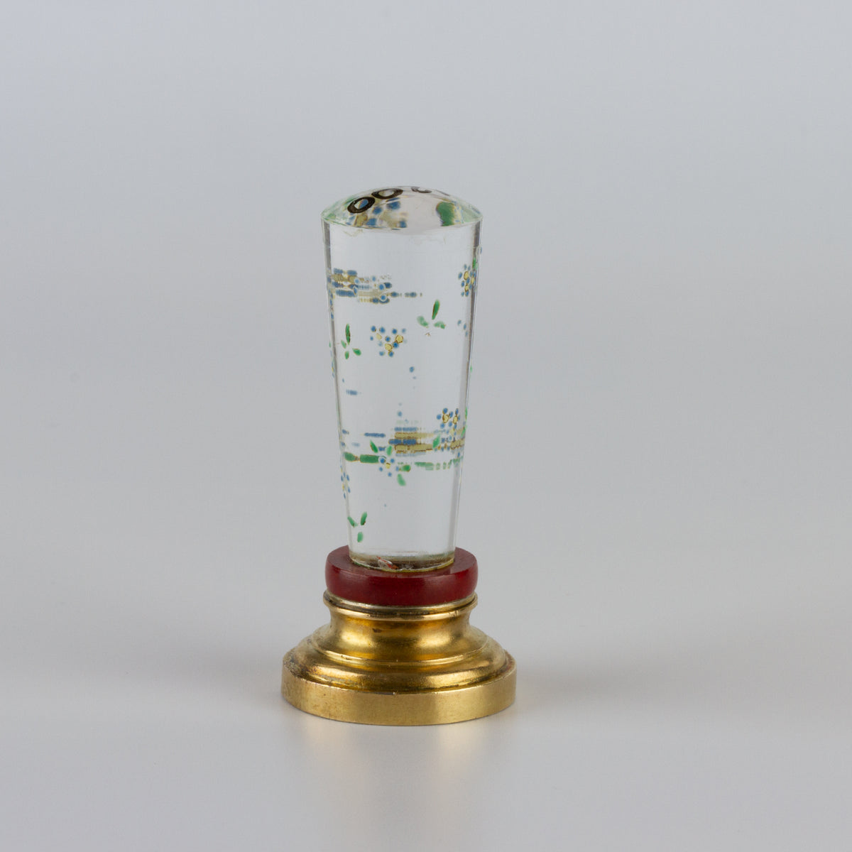 Rock Crystal and Gilt Silver Desk Seal