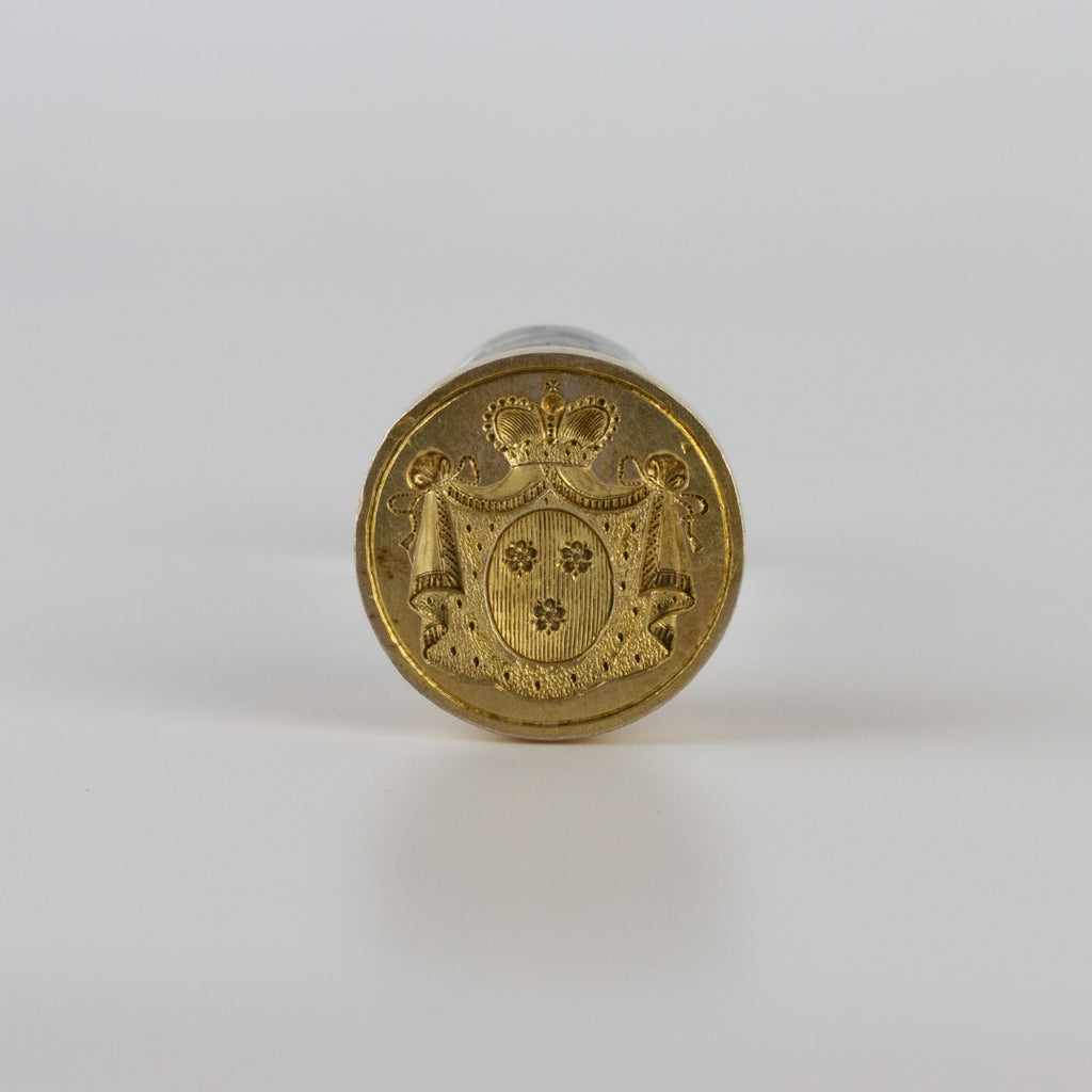Rock Crystal and Gilt Silver Desk Seal