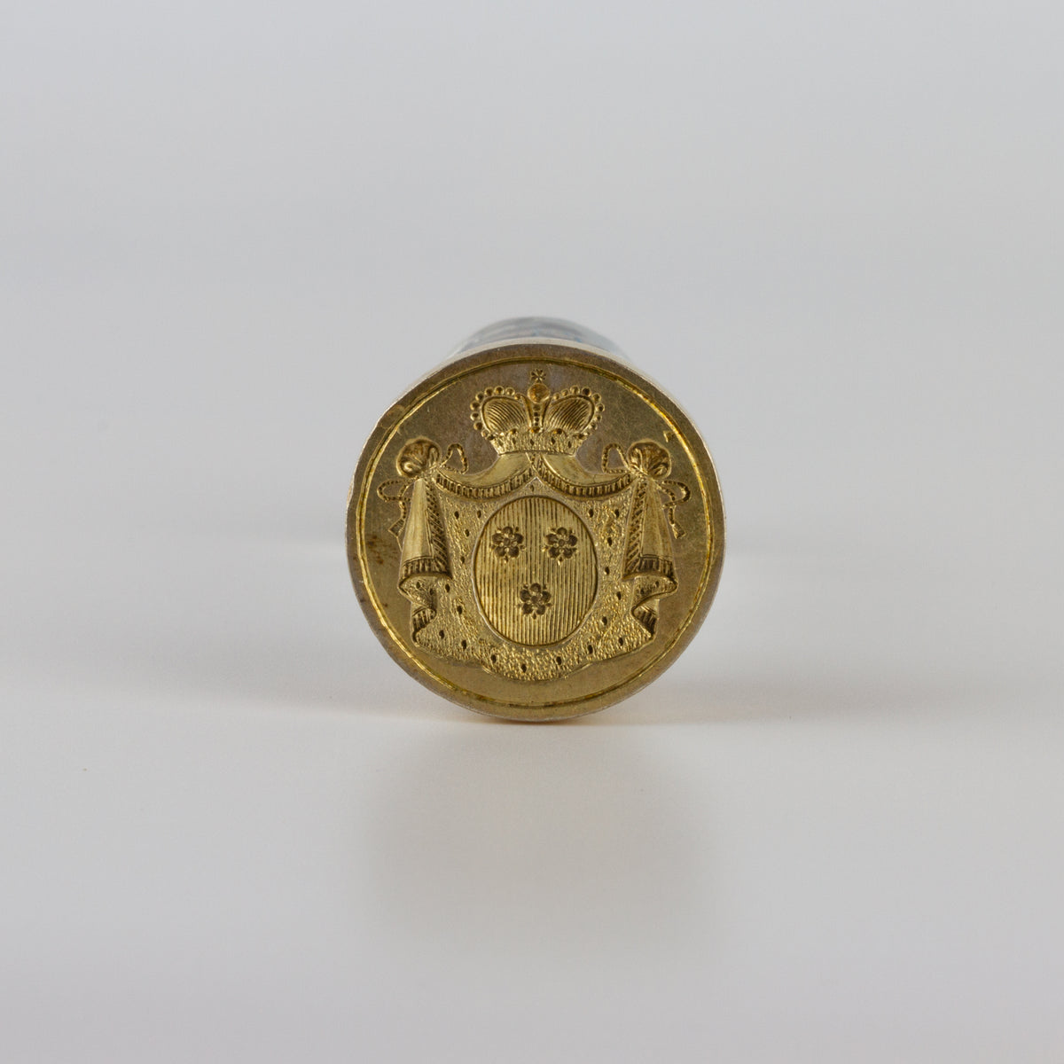 Rock Crystal and Gilt Silver Desk Seal