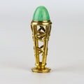 Brass and green hardstone wax seal