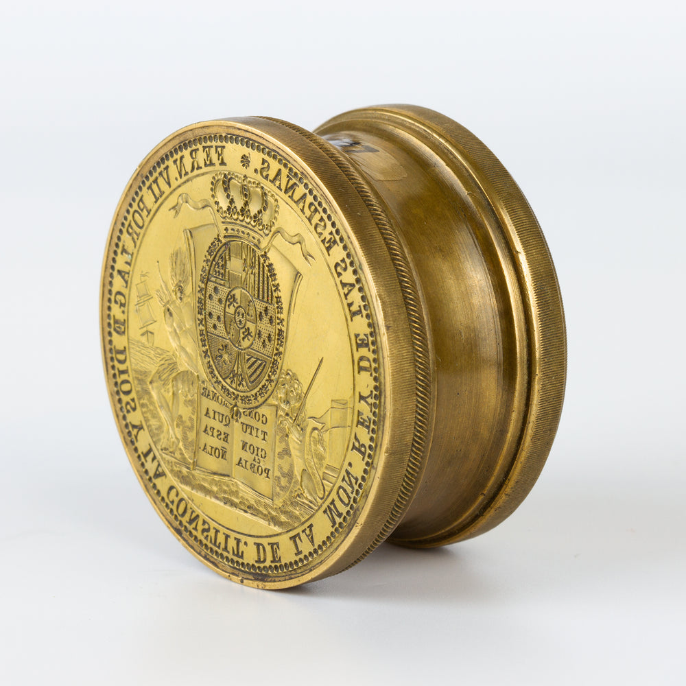 Ferdinand VII Bronze Legal Desk Seal