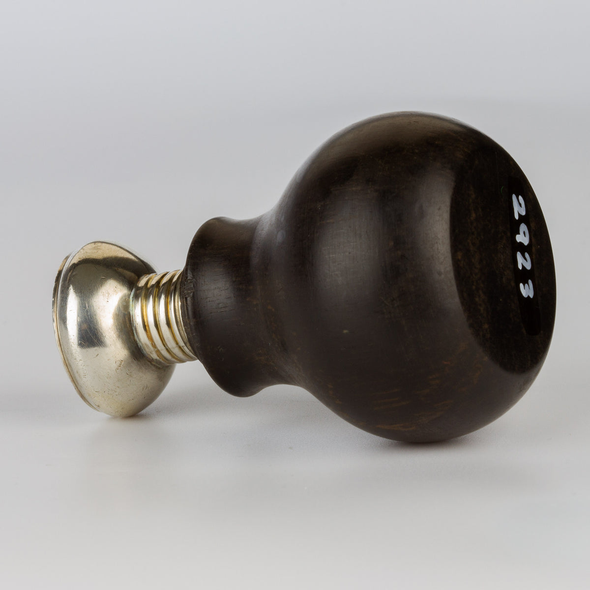 Ebony and Silver Crocodile Crest Desk Seal