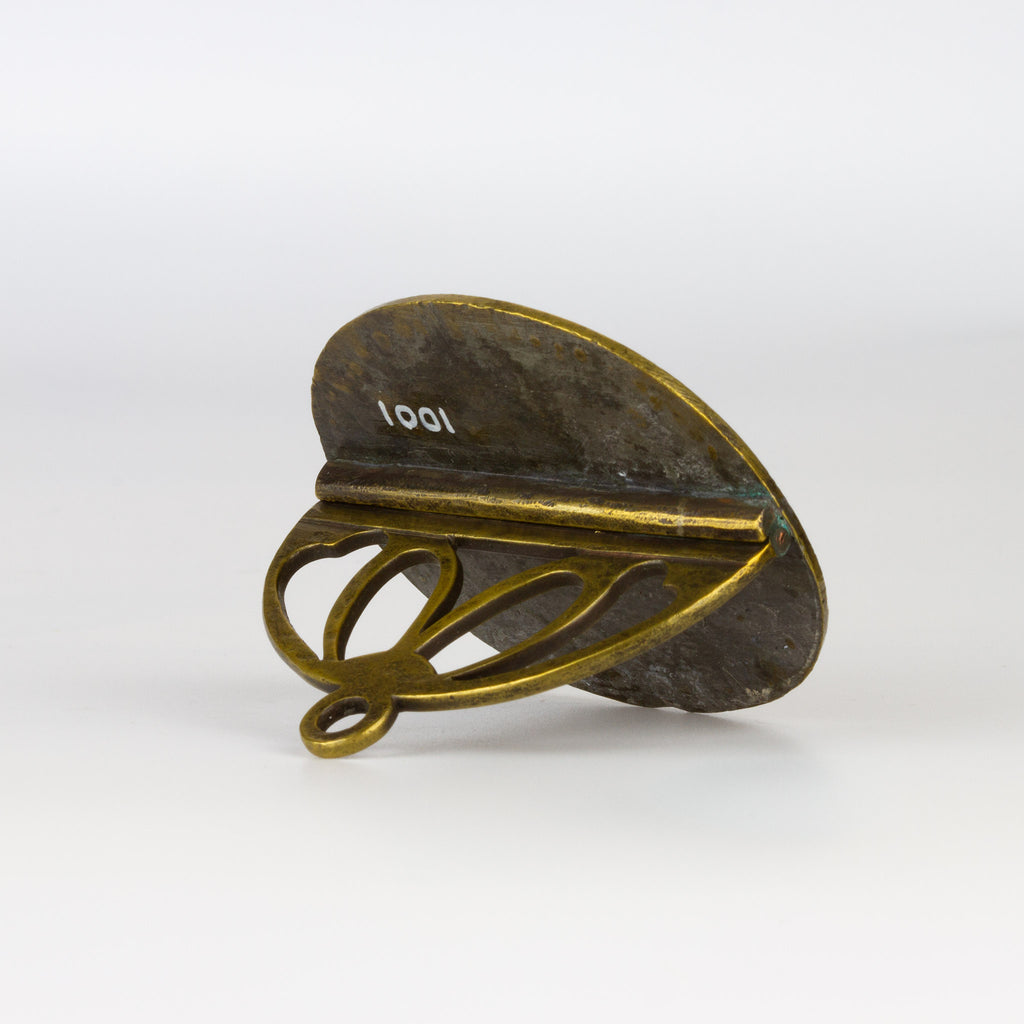 Hinged handle of brass antique wax seal