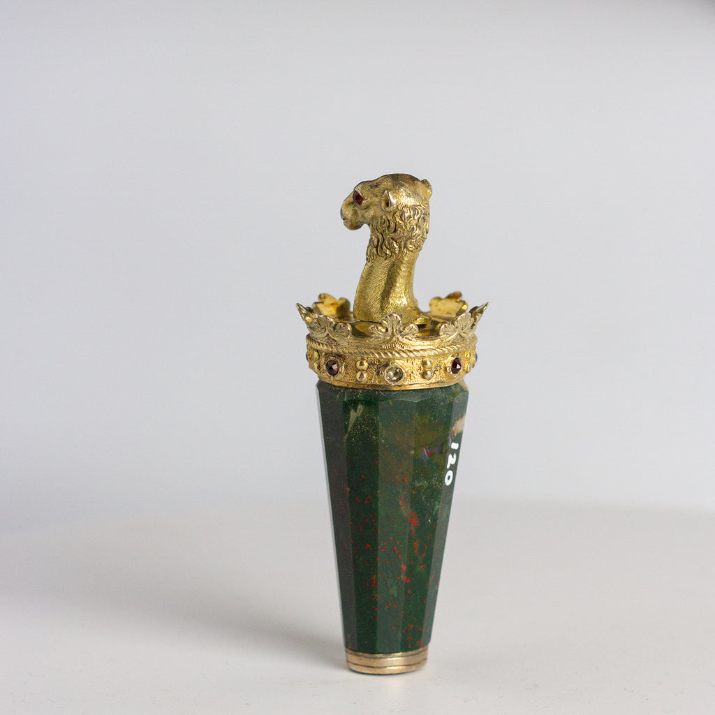 Back of antique camel wax seal
