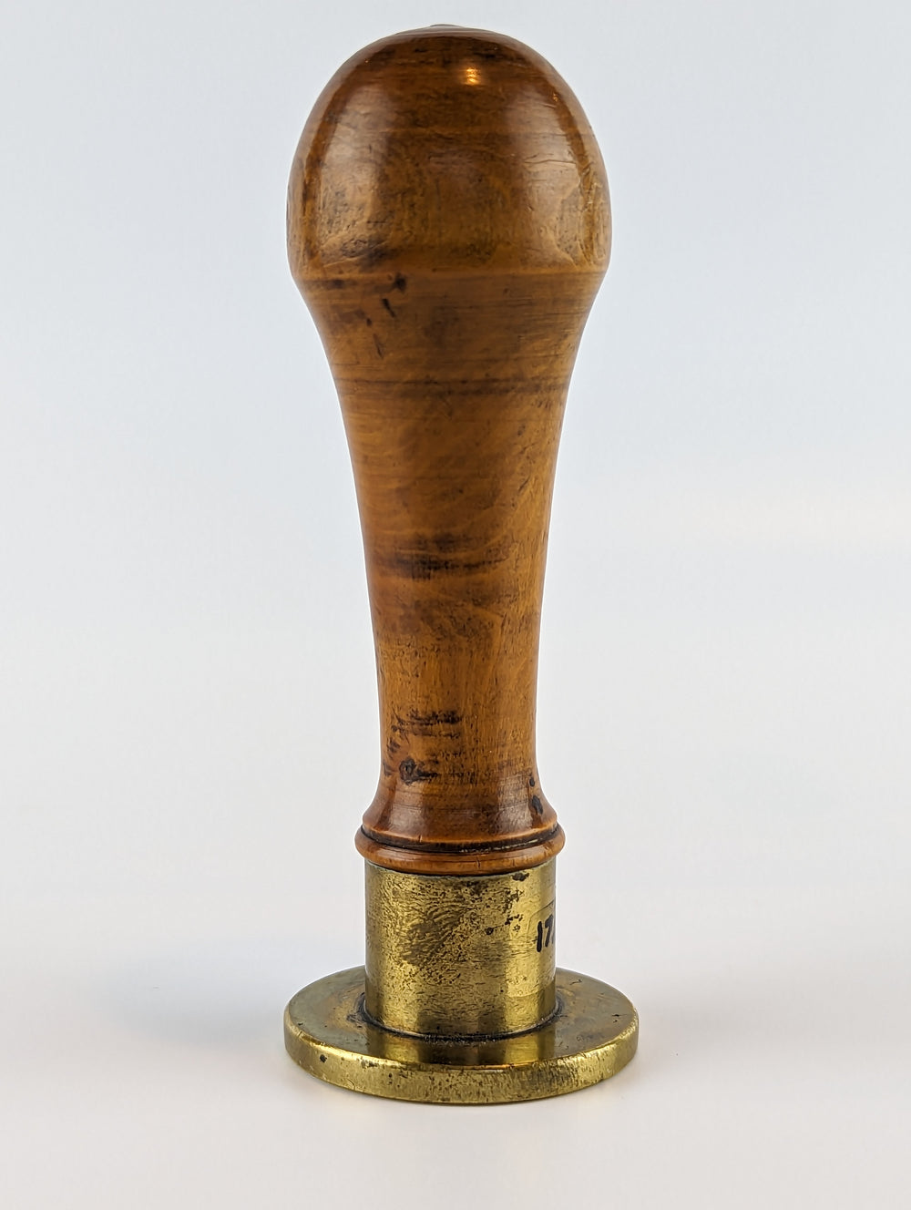 Late 18thC Flemish Boxwood and Brass Desk Seal - van Trier de Tiege