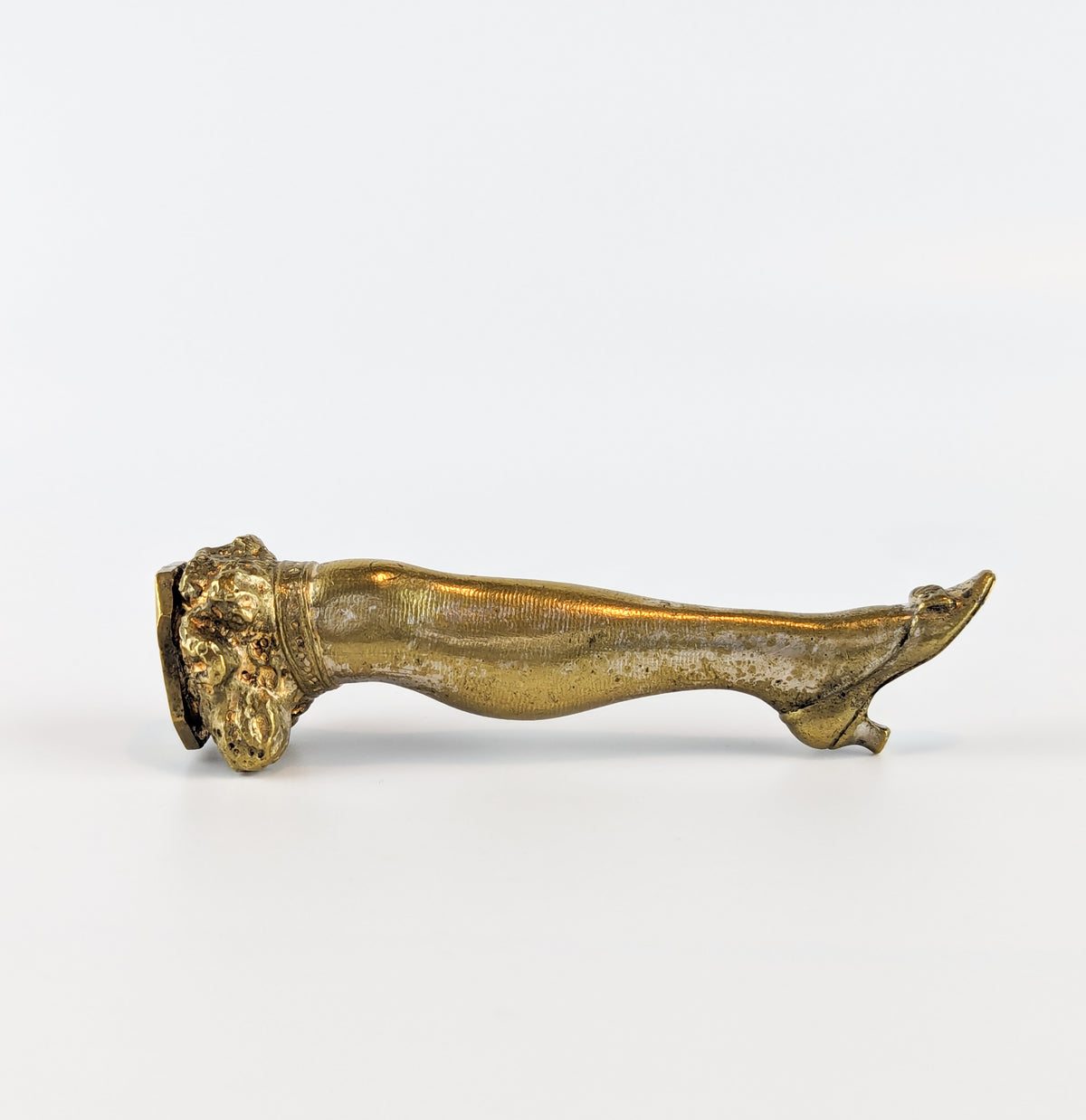Antique desk wax seal in the form of a lady's leg