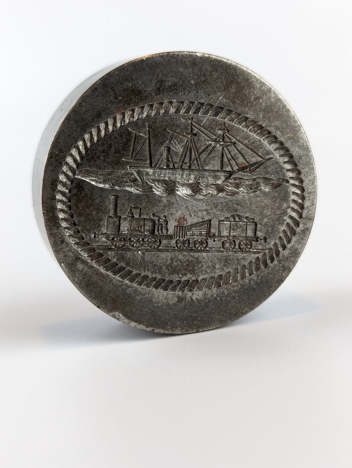 An English 1835-1845 Steel Industrial Seal Matrix