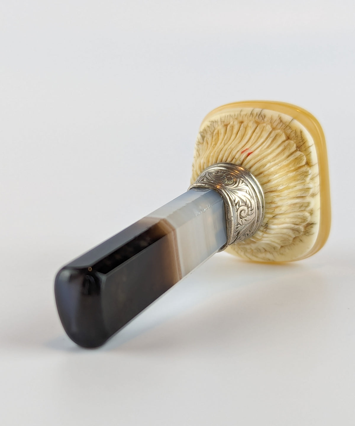 Agate handle of antique desk seal