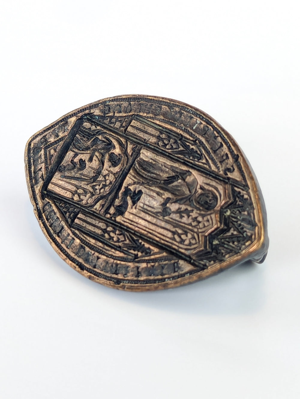French 14thc Mediaeval Bronze Ecclesiastical Seal