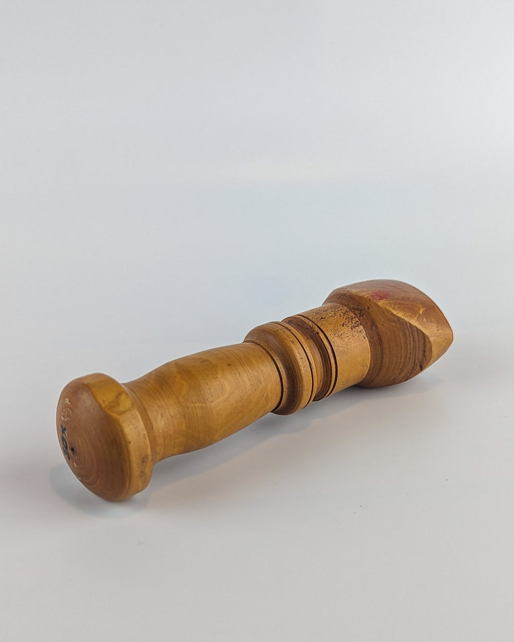 Antique Rare Beechwood Ecclesiastical Desk Wax Ink Stamp