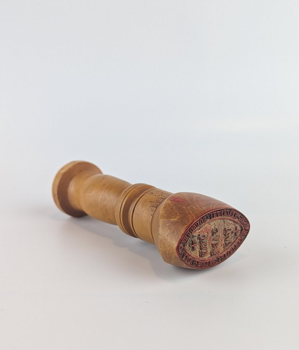 Antique desk wax ink stamp matrix