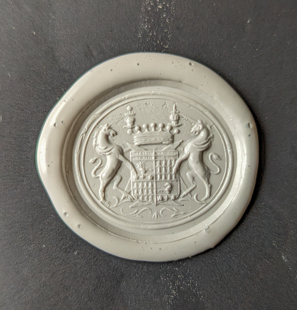 Fine 19thC Crystal Armorial Desk Seal