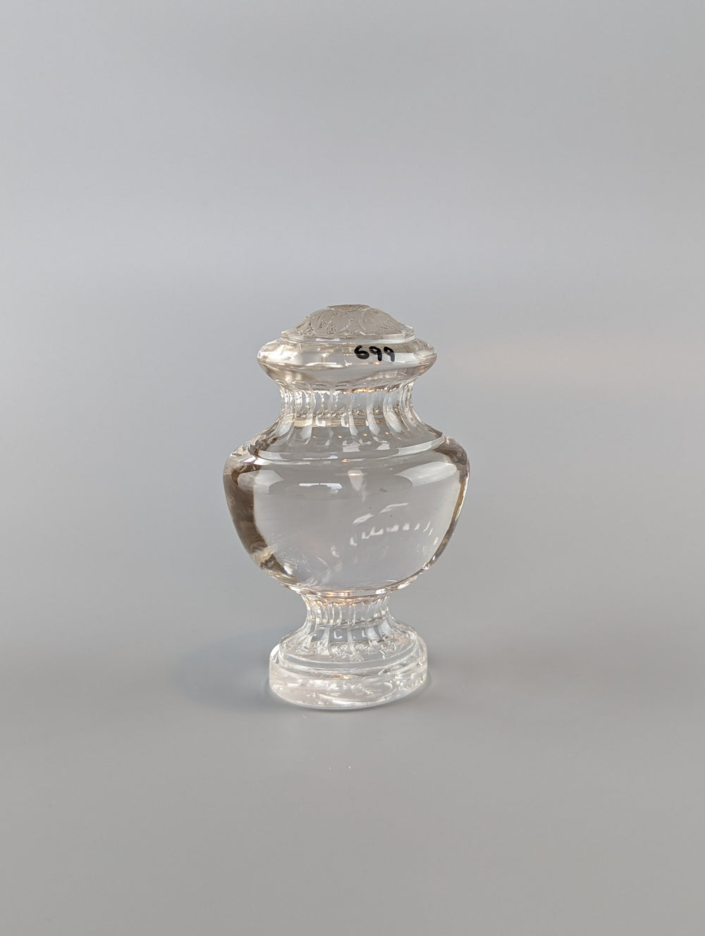 19thC Continental Crystal Armorial Desk Seal