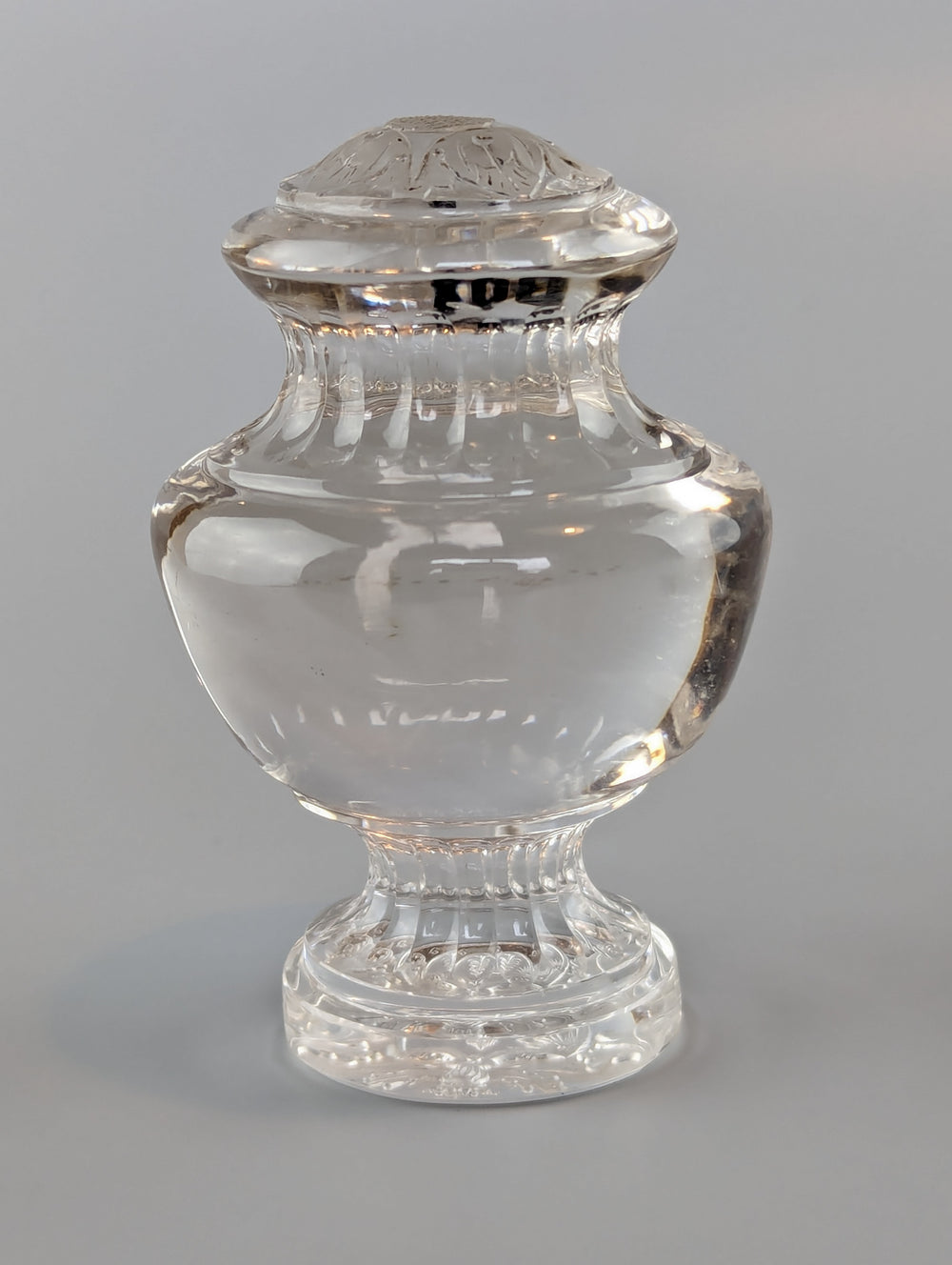 19thC Continental Crystal Armorial Desk Seal