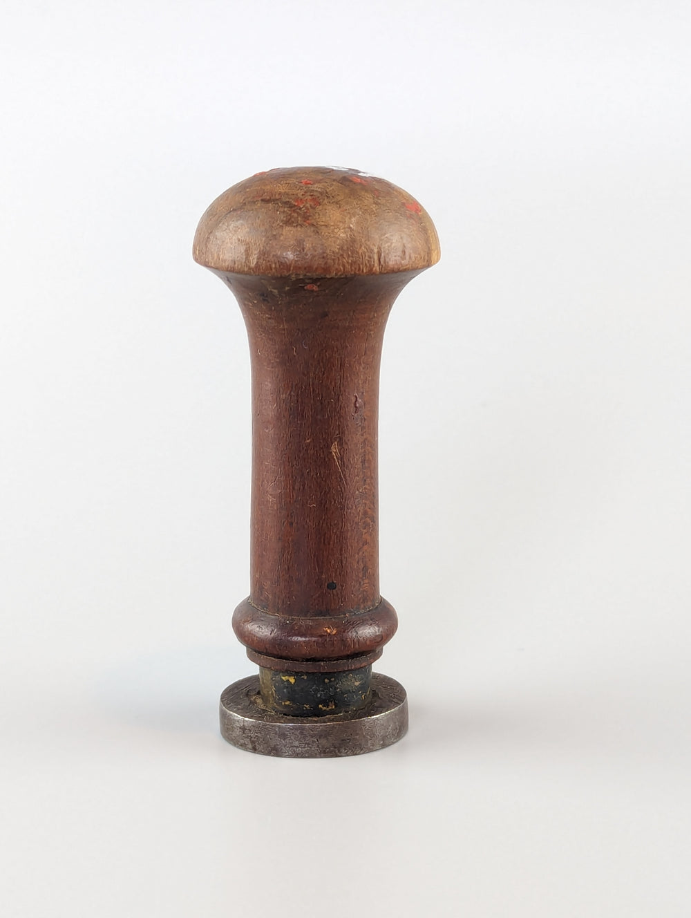 18thc Continental Wood Steel Personal Notary Desk Seal