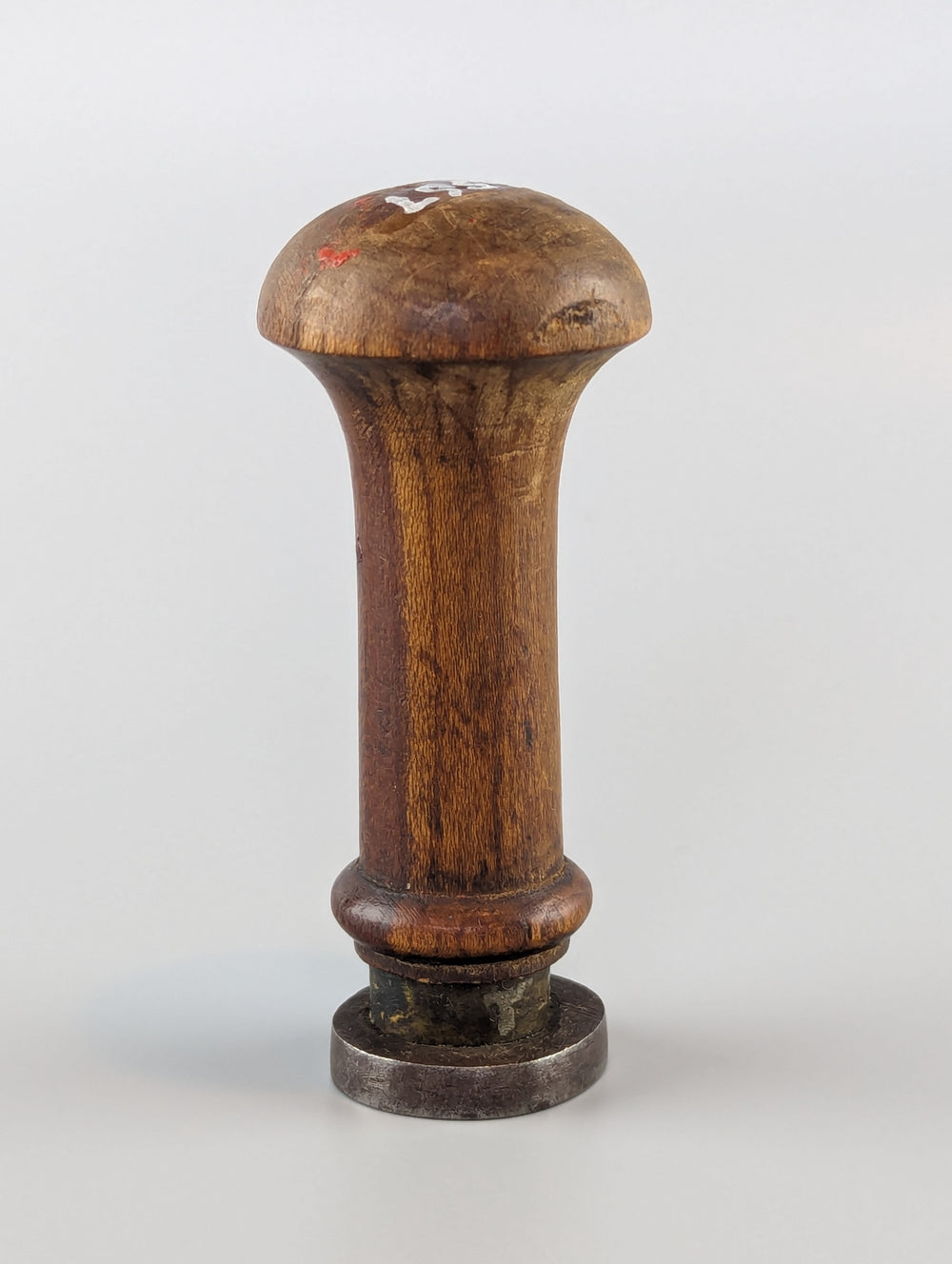 18thc Continental Wood Steel Personal Notary Desk Seal