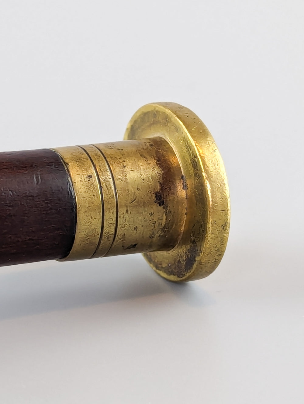 Attractive 19thC Wood & Brass Religious Desk Seal - The Sisters of St Charles