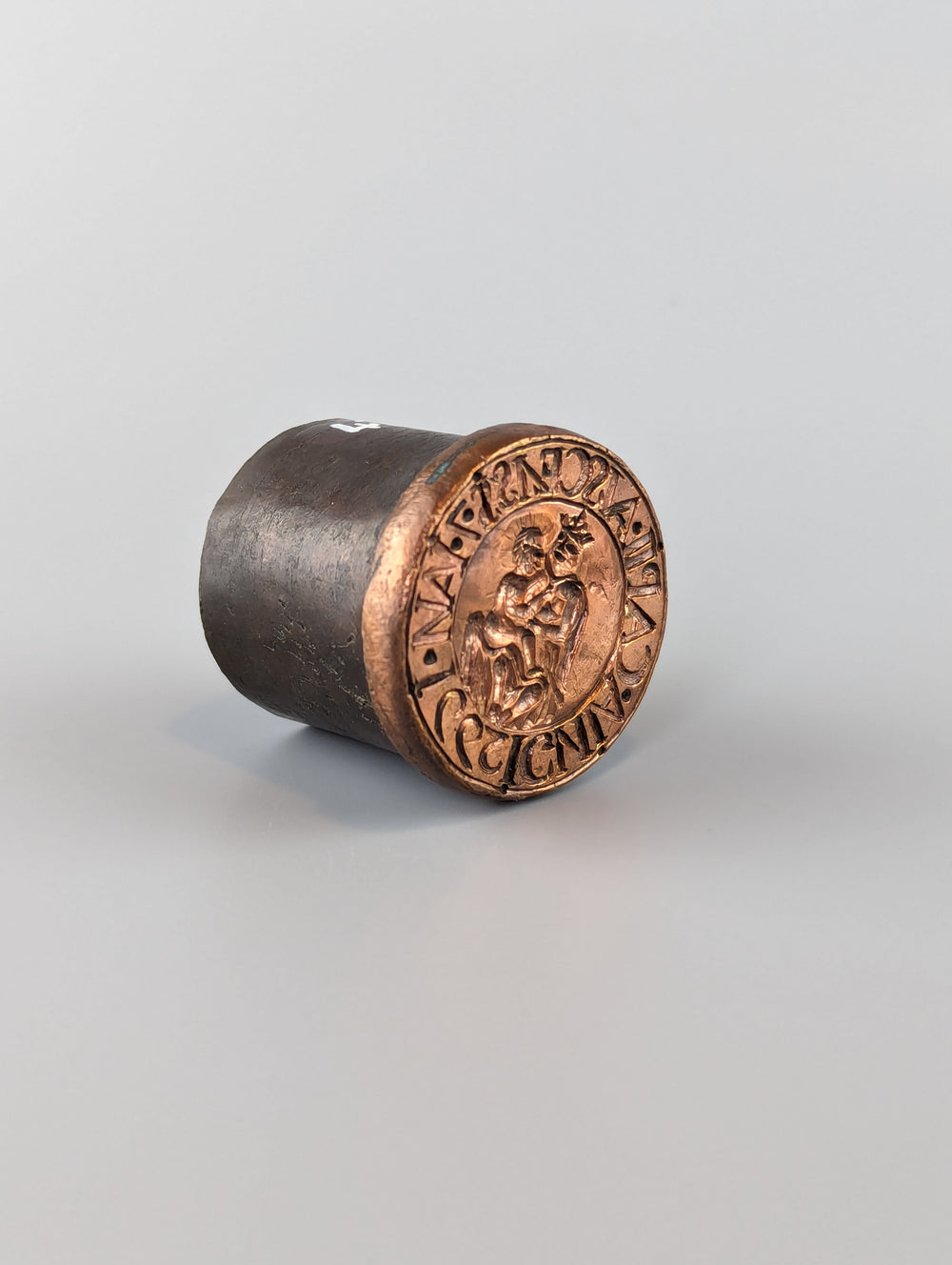 Intriguing Copper & Brass Religious Desk Seal