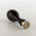 Fine c1810 English Labernum and Silver Armorial Desk Seal - GRIFFITH