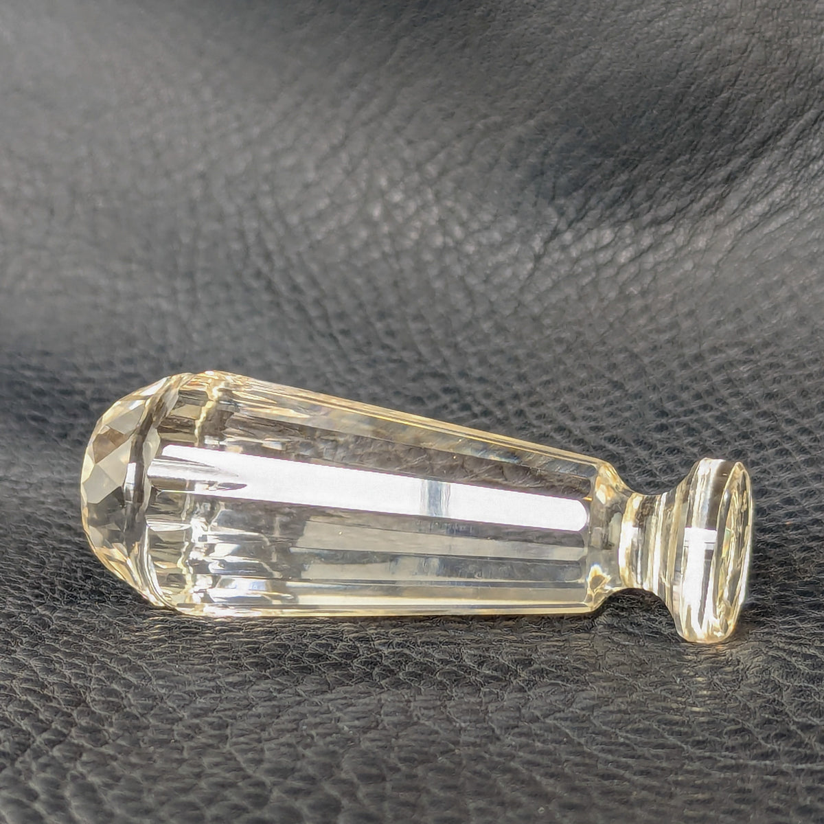 19thC Crystal Crest + Motto Desk Seal - Tharp family, Cambridgeshire