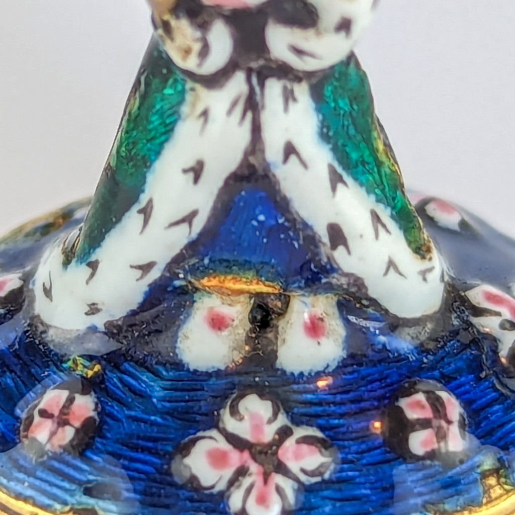 19thC Enamel and Hardstone Figurine Engraved Bust Fob Seal - Homer