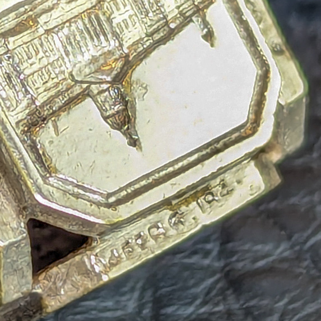 c1840 Marked Silver Scenes of London Desk Seal Cube