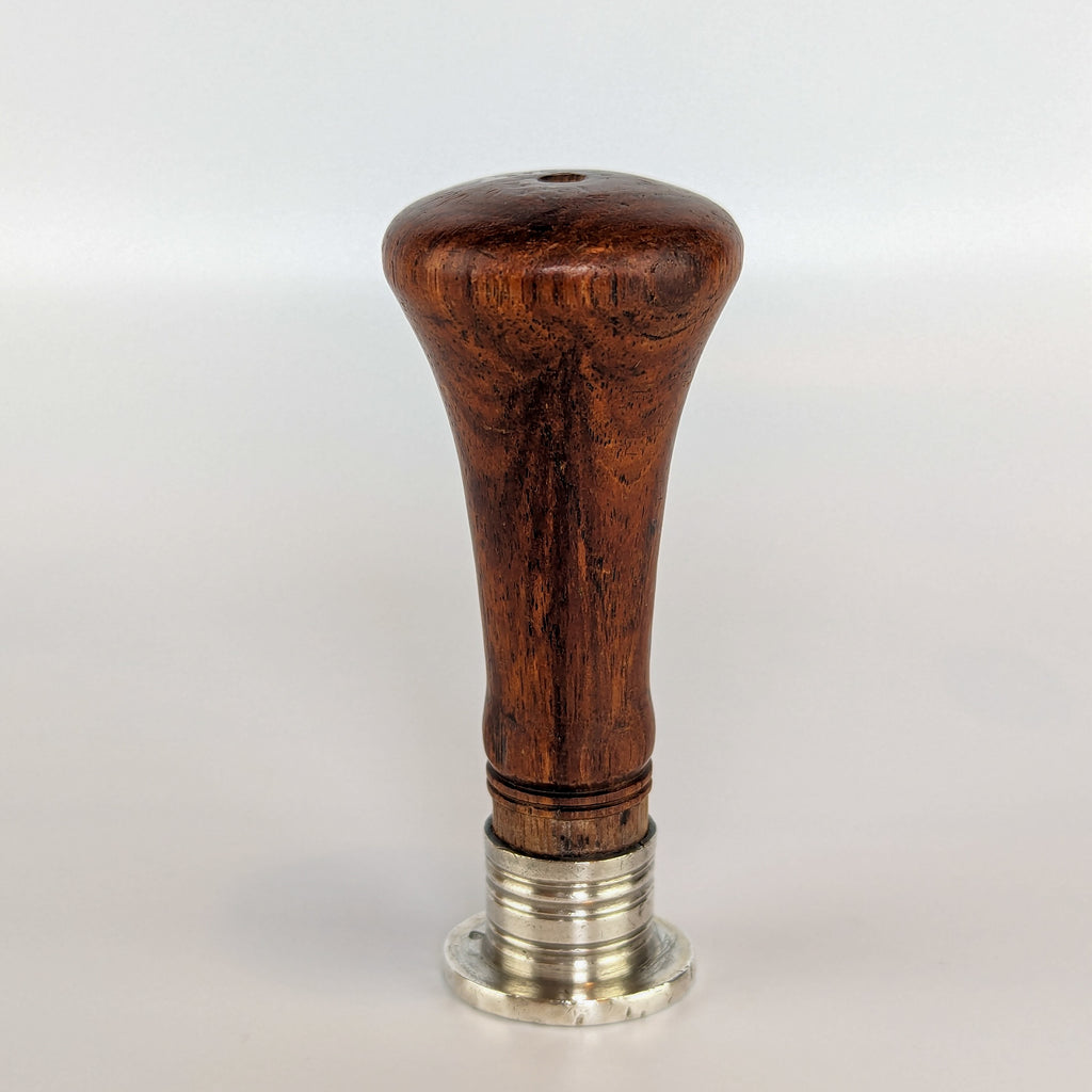 French c1770 Hardwood Marked Silver Armorial Desk Seal - Beauvert family