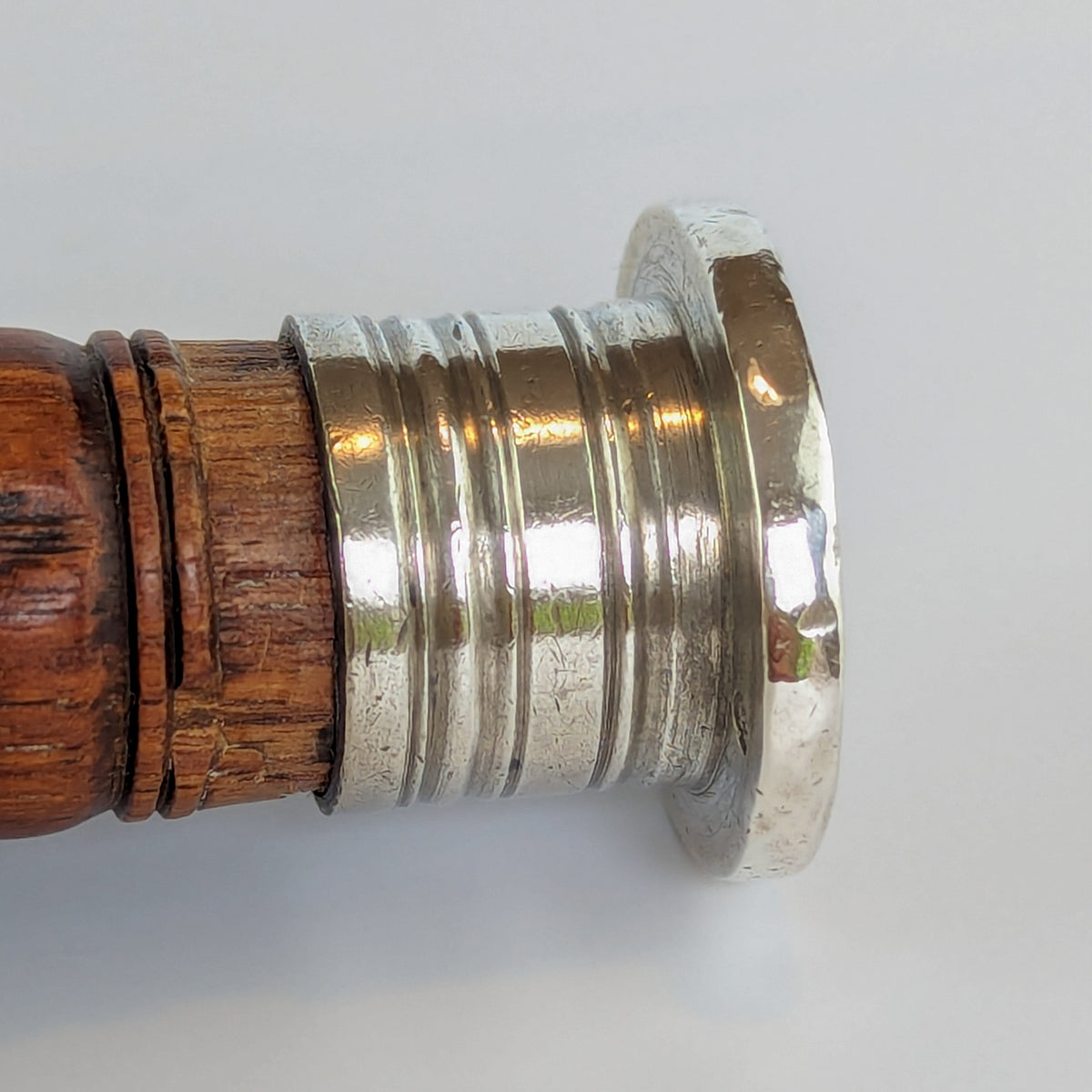 French c1770 Hardwood Marked Silver Armorial Desk Seal - Beauvert family