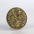 Detail of matrix of bronze wax seal