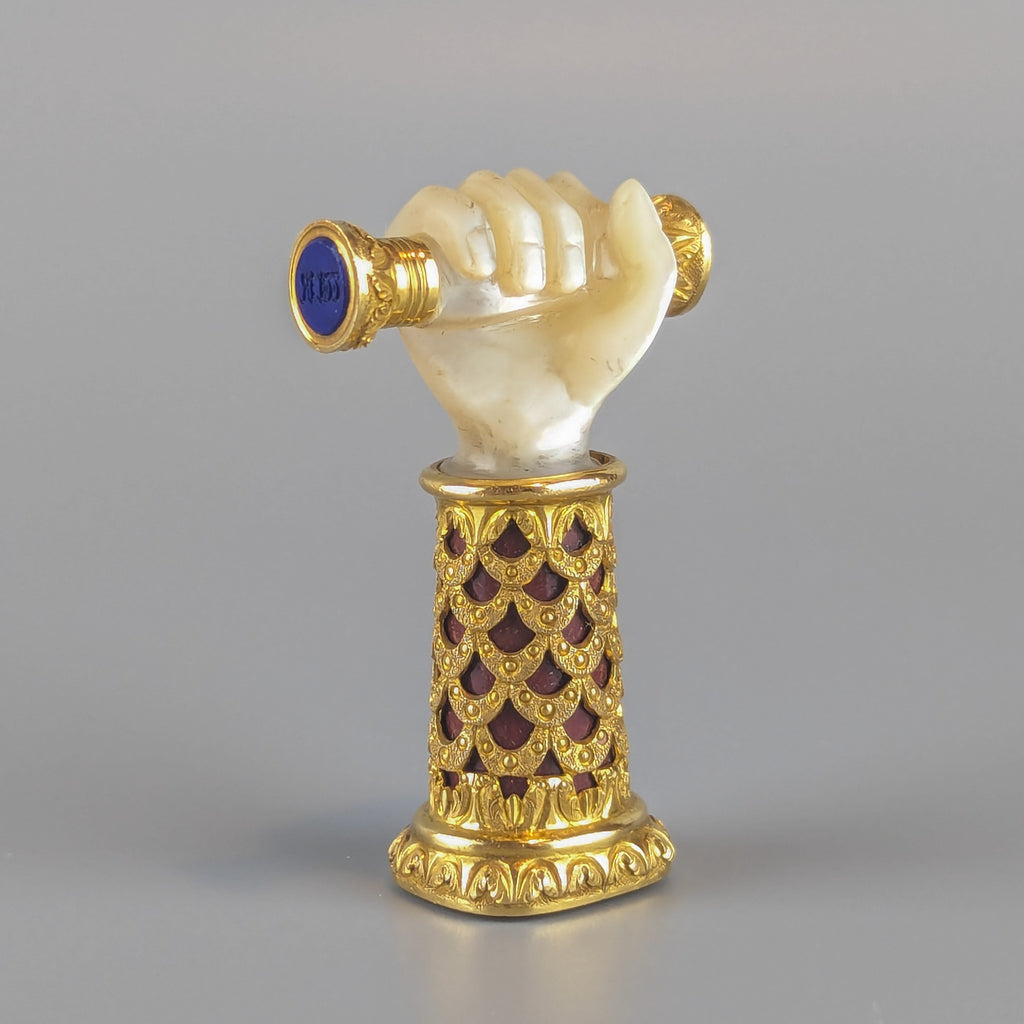 Gold an d mother of pearl antique wax hand seal